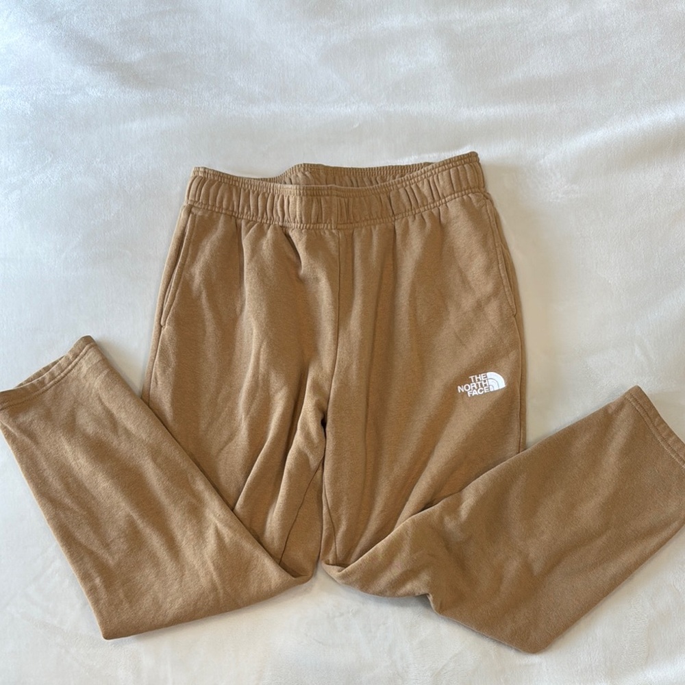 The North Face Mustard Yellow Sweatpants Cropped Straight Leg